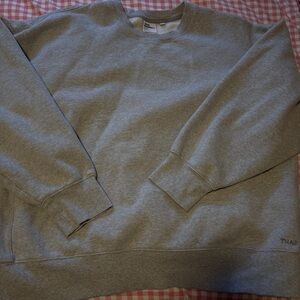 TNA Heather Grey Boyfriend Fit Crewneck